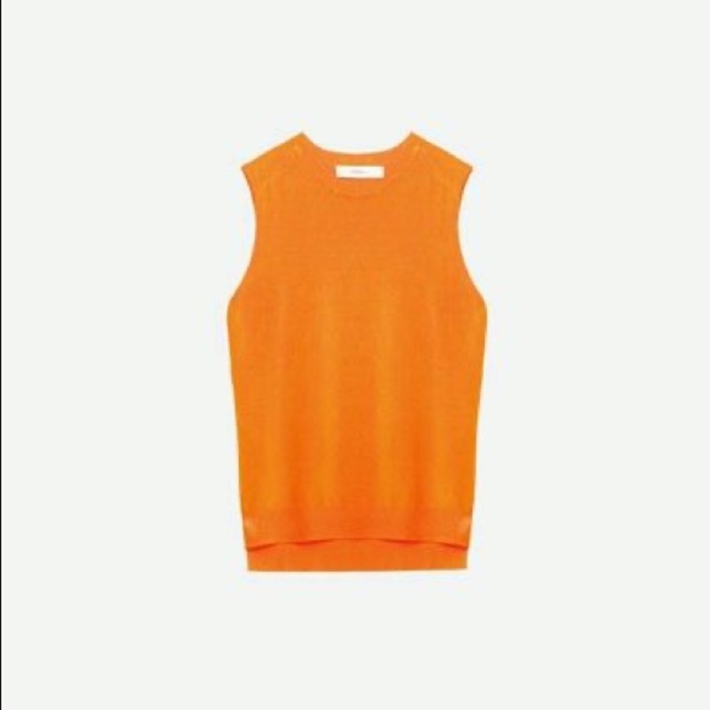 Orange Zara Knit Tank